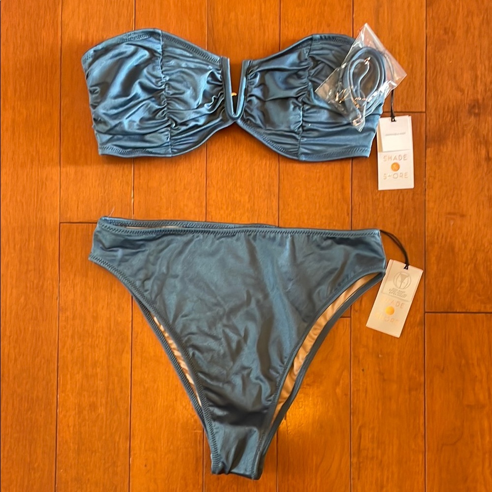 Shade & Shore Blue Bikini Set